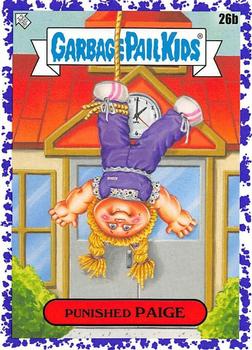 2020 Topps Garbage Pail Kids: Late to School - Jelly Purple #26b Punished Paige Front