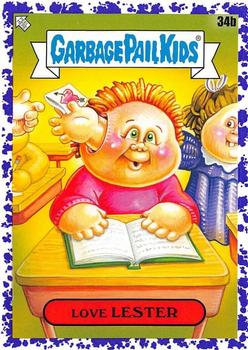 2020 Topps Garbage Pail Kids: Late to School - Jelly Purple #34b Love Lester Front
