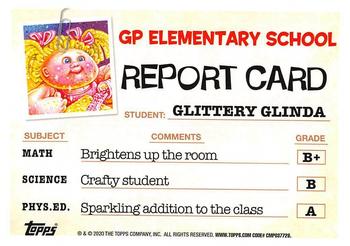2020 Topps Garbage Pail Kids: Late to School - Jelly Purple #35a Glittery Glinda Back