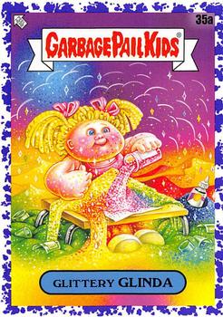 2020 Topps Garbage Pail Kids: Late to School - Jelly Purple #35a Glittery Glinda Front