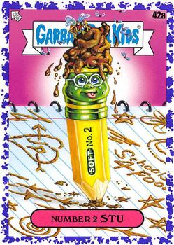 2020 Topps Garbage Pail Kids: Late to School - Jelly Purple #42a Number 2 Stu Front