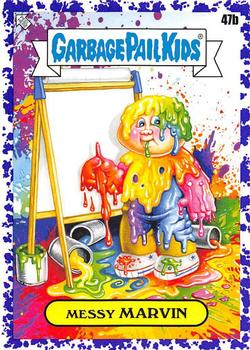 2020 Topps Garbage Pail Kids: Late to School - Jelly Purple #47b Messy Marvin Front