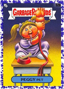 2020 Topps Garbage Pail Kids: Late to School - Jelly Purple #52b Peggy Pet Front