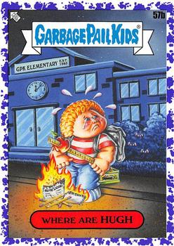 2020 Topps Garbage Pail Kids: Late to School - Jelly Purple #57b Where Are Hugh Front