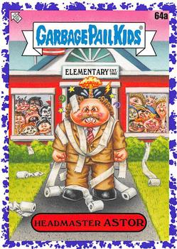 2020 Topps Garbage Pail Kids: Late to School - Jelly Purple #64a Headmaster Astor Front