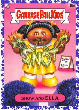 2020 Topps Garbage Pail Kids: Late to School - Jelly Purple #75a Show and Ella Front