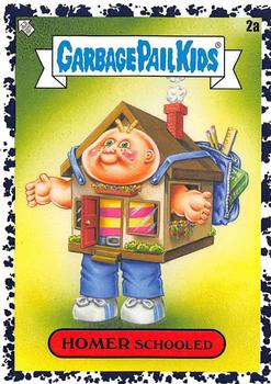 2020 Topps Garbage Pail Kids: Late to School - Bruised Black #2a Homer Schooled Front