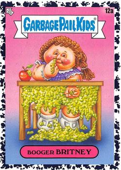 2020 Topps Garbage Pail Kids: Late to School - Bruised Black #12a Booger Britney Front