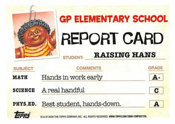 2020 Topps Garbage Pail Kids: Late to School - Bruised Black #22b Call on Carl Back