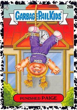 2020 Topps Garbage Pail Kids: Late to School - Bruised Black #26b Punished Paige Front