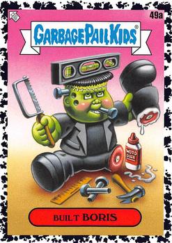 2020 Topps Garbage Pail Kids: Late to School - Bruised Black #49a Built Boris Front