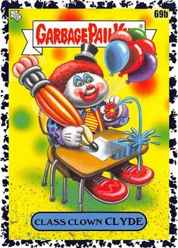 2020 Topps Garbage Pail Kids: Late to School - Bruised Black #69b Class Clown Clyde Front