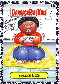 2020 Topps Garbage Pail Kids: Late to School - Bruised Black #82a Speech Les Front