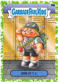 2020 Topps Garbage Pail Kids: Late to School - Booger Green #24a Arlo T.C. Front