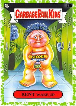 2020 Topps Garbage Pail Kids: Late to School - Booger Green #27b Kent Wake Up Front