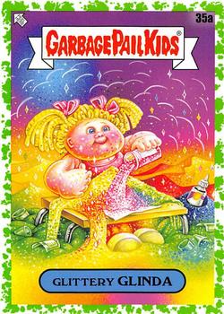 2020 Topps Garbage Pail Kids: Late to School - Booger Green #35a Glittery Glinda Front