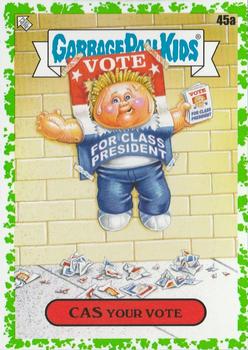 2020 Topps Garbage Pail Kids: Late to School - Booger Green #45a Cas Your Vote Front