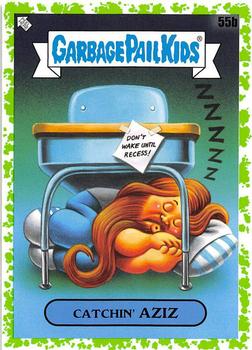 2020 Topps Garbage Pail Kids: Late to School - Booger Green #55b Catchin' Aziz Front