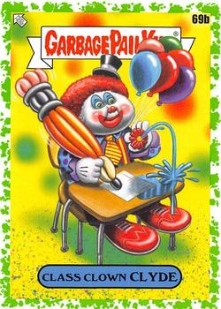 2020 Topps Garbage Pail Kids: Late to School - Booger Green #69b Class Clown Clyde Front