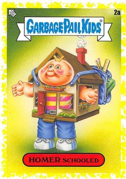 2020 Topps Garbage Pail Kids: Late to School - Phlegm Yellow #2a Homer Schooled Front