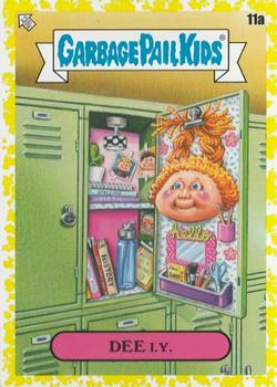 2020 Topps Garbage Pail Kids: Late to School - Phlegm Yellow #11a Dee I.Y. Front