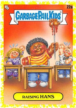 2020 Topps Garbage Pail Kids: Late to School - Phlegm Yellow #22a Raising Hans Front