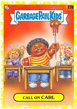 2020 Topps Garbage Pail Kids: Late to School - Phlegm Yellow #22b Call on Carl Front