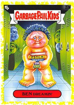 2020 Topps Garbage Pail Kids: Late to School - Phlegm Yellow #27a Ben Dreamin' Front