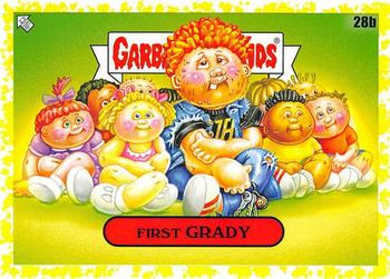 2020 Topps Garbage Pail Kids: Late to School - Phlegm Yellow #28b First Grady Front