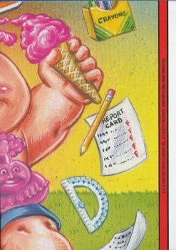 2020 Topps Garbage Pail Kids: Late to School - Phlegm Yellow #33b Whacked Wanda Back