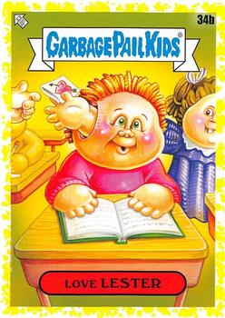 2020 Topps Garbage Pail Kids: Late to School - Phlegm Yellow #34b Love Lester Front