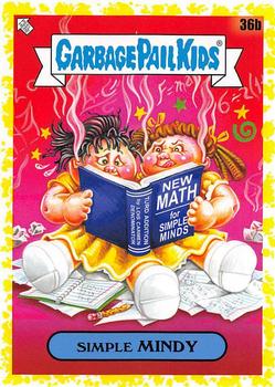 2020 Topps Garbage Pail Kids: Late to School - Phlegm Yellow #36b Simple Mindy Front