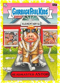 2020 Topps Garbage Pail Kids: Late to School - Phlegm Yellow #64a Headmaster Astor Front
