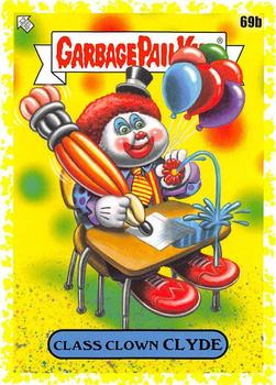 2020 Topps Garbage Pail Kids: Late to School - Phlegm Yellow #69b Class Clown Clyde Front