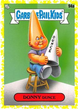 2020 Topps Garbage Pail Kids: Late to School - Phlegm Yellow #94a Donny Dunce Front