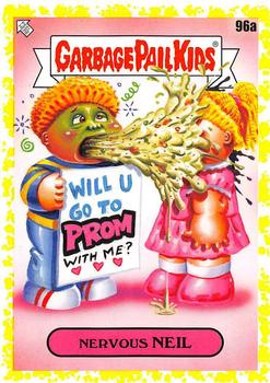 2020 Topps Garbage Pail Kids: Late to School - Phlegm Yellow #96a Nervous Neil Front