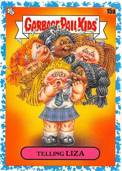 2020 Topps Garbage Pail Kids: Late to School - Spit Blue #15a Telling Liza Front