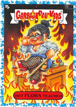 2020 Topps Garbage Pail Kids: Late to School - Spit Blue #17a Hot Flora Teacher Front