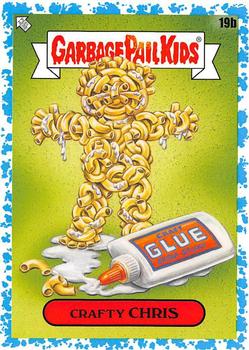 2020 Topps Garbage Pail Kids: Late to School - Spit Blue #19b Crafty Chris Front