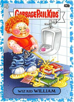 2020 Topps Garbage Pail Kids: Late to School - Spit Blue #43b Wiz Kid William Front