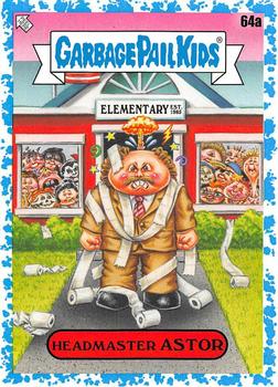 2020 Topps Garbage Pail Kids: Late to School - Spit Blue #64a Headmaster Astor Front