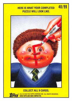 2020 Topps Garbage Pail Kids: Late to School - Spit Blue #88b Sketchy Skippy Back