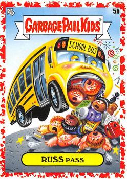 2020 Topps Garbage Pail Kids: Late to School - Blood Nose Red #5b Russ Pass Front