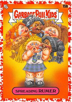 2020 Topps Garbage Pail Kids: Late to School - Blood Nose Red #15b Spreading Rumer Front