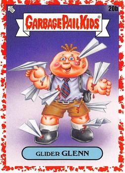 2020 Topps Garbage Pail Kids: Late to School - Blood Nose Red #20b Glider Glenn Front