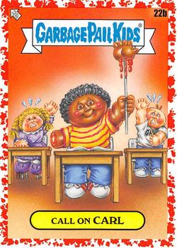 2020 Topps Garbage Pail Kids: Late to School - Blood Nose Red #22b Call on Carl Front