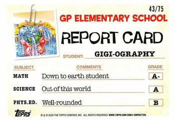 2020 Topps Garbage Pail Kids: Late to School - Blood Nose Red #29a Gigi-Ography Back