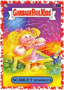 2020 Topps Garbage Pail Kids: Late to School - Blood Nose Red #35b Scarlet Sparkles Front