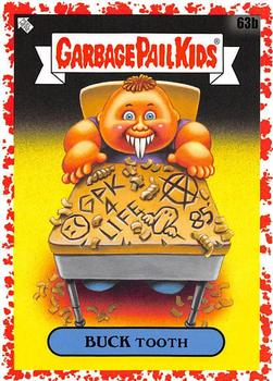 2020 Topps Garbage Pail Kids: Late to School - Blood Nose Red #63b Buck Tooth Front
