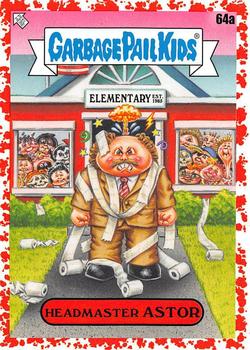 2020 Topps Garbage Pail Kids: Late to School - Blood Nose Red #64a Headmaster Astor Front